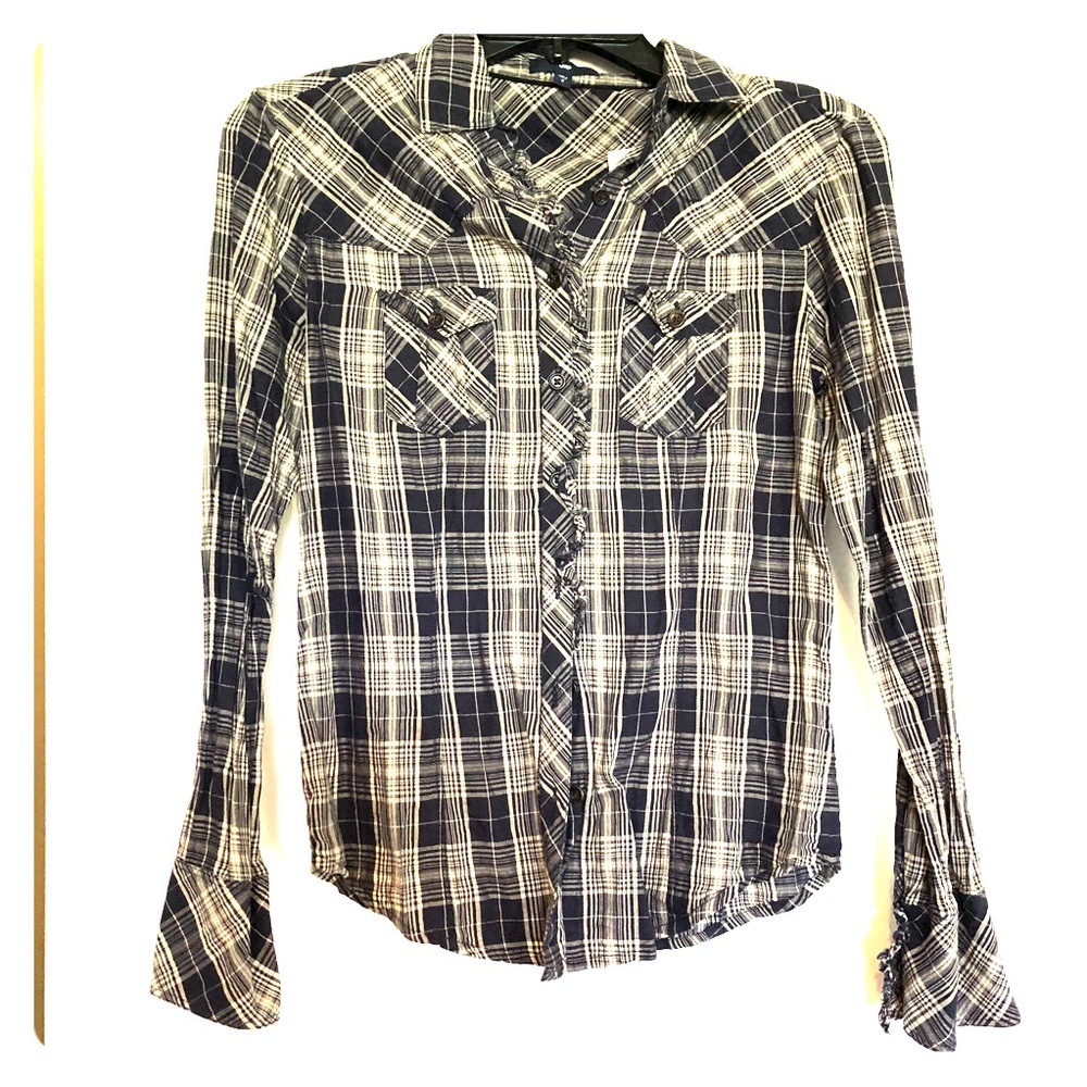Plaid Gap Button-up